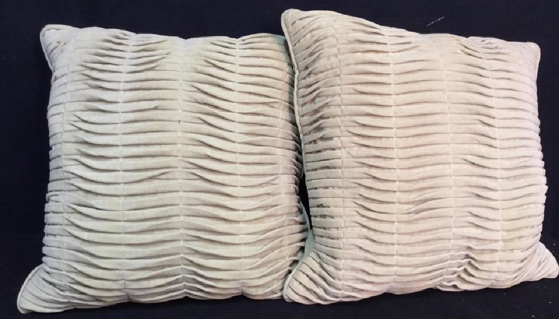 Pair Covered Down Throw Pillows (1 of 9)