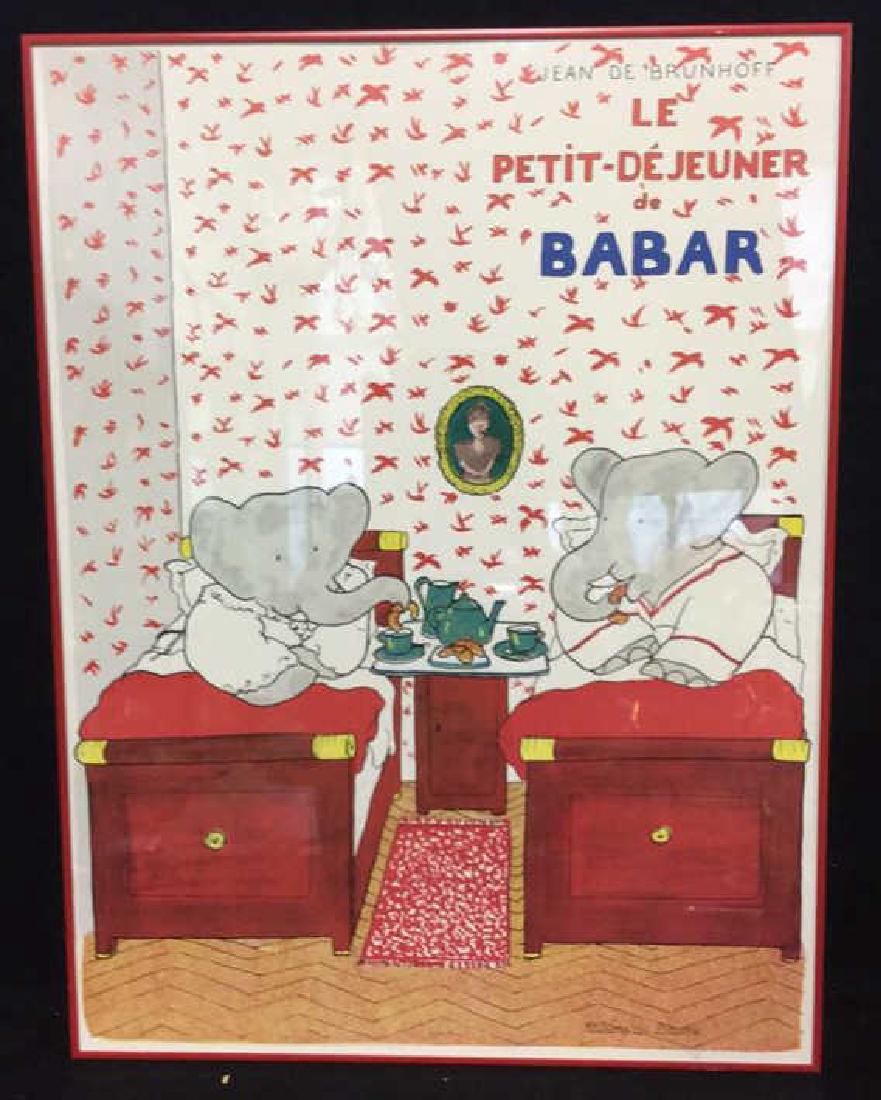 額装品/Le Petit Dejeuner Babar（ジャン ド ブリュノフ） 額装品/Le Petit Dejeuner Babar（ジャン ド ブリュノフ）
