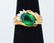 Ladies 14k Gold, Beryl and Diamond Ring Size 6 1/4