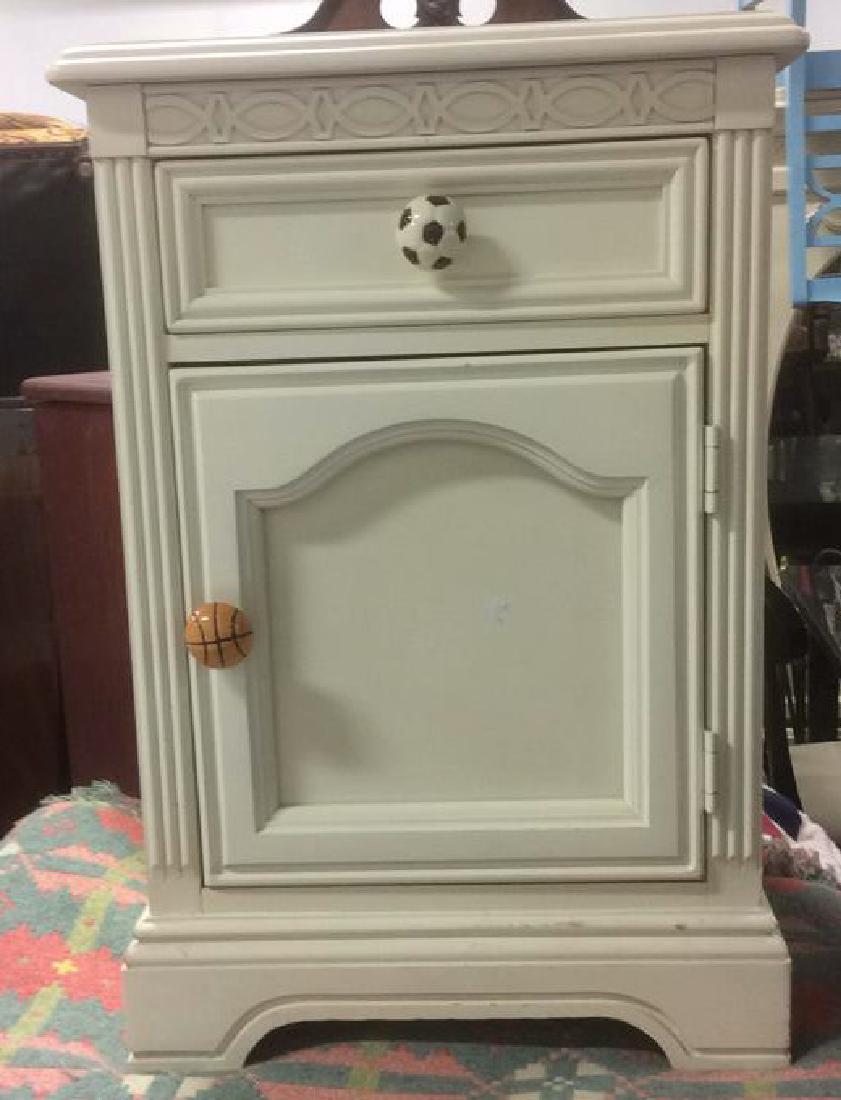 White Wood Night Stand (1 of 6)