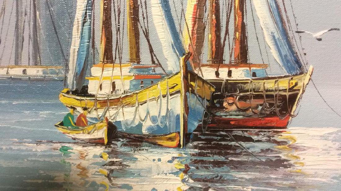 B Wilder Maritime Oil on Canvas (1 of 9)