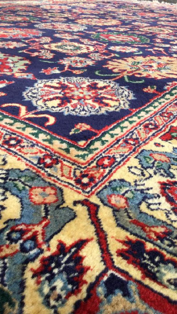 Navy Blue Wool Fringed Rug (1 of 14)