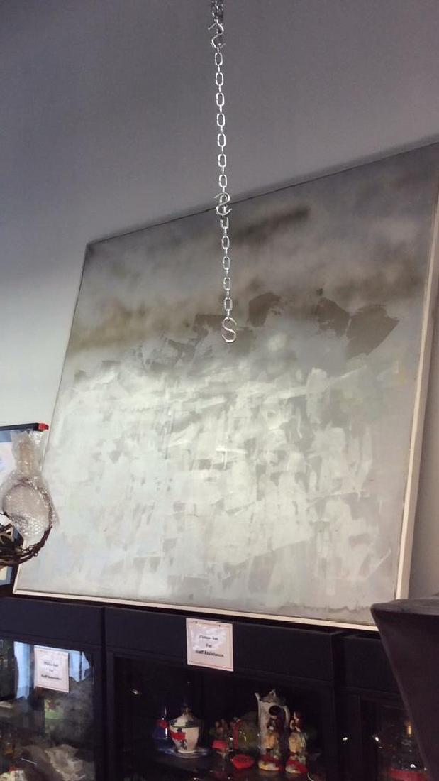 Thomas R lunde NYC Artist Silver Painting Canvas (1 of 4)