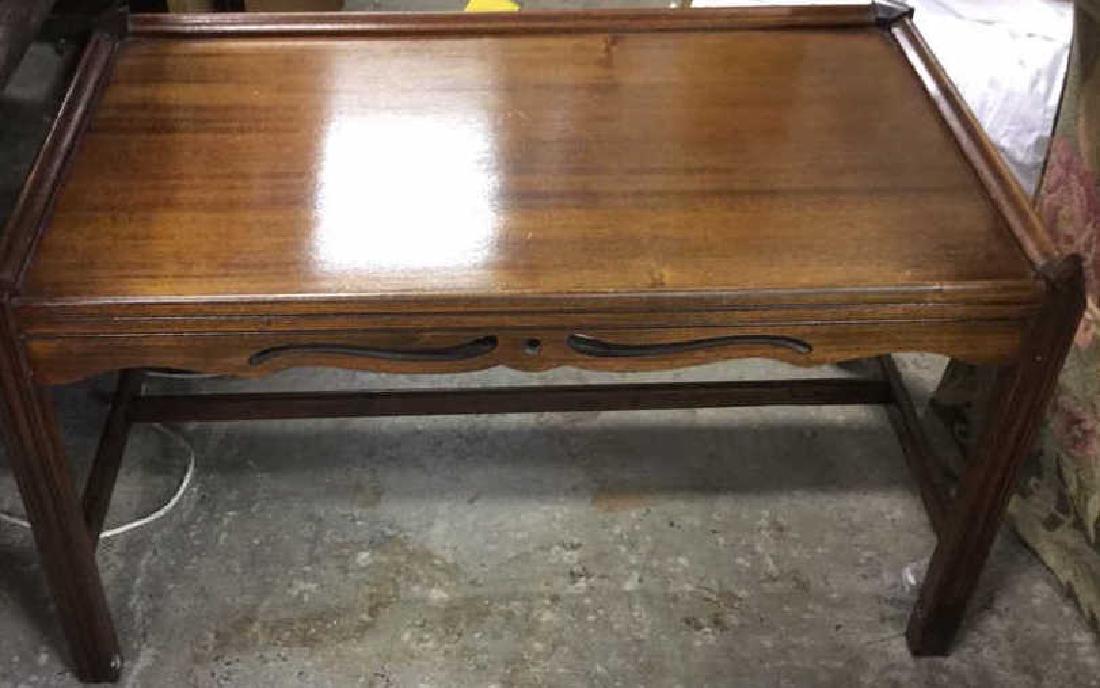 Vintage Wood Walnut Coffee Table (1 of 11)