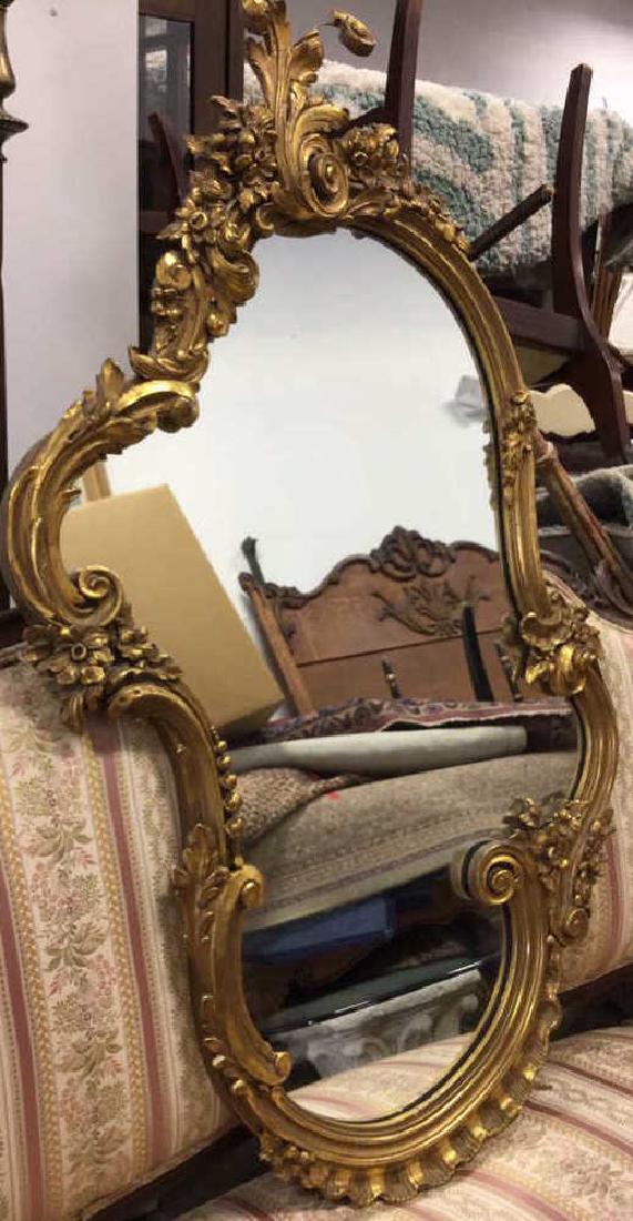 NEWCOMB CO. Ornate Gold Toned Composite Mirror (1 of 11)