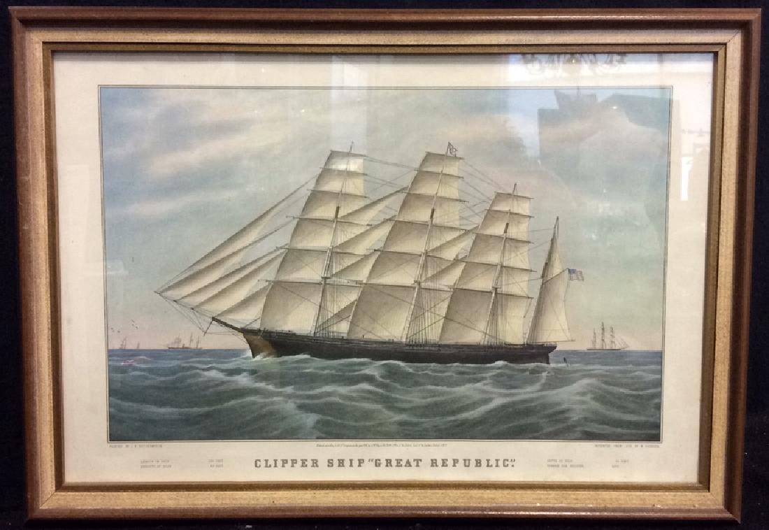 Art Print Clipper Ship “Great Republic.” (1 of 8)