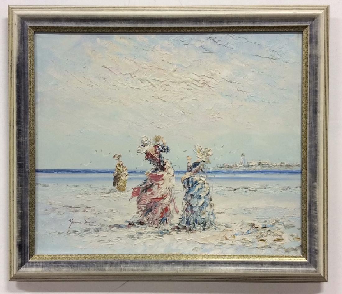 Yvonne Dupré Painting Ladies and Beach (1 of 10)