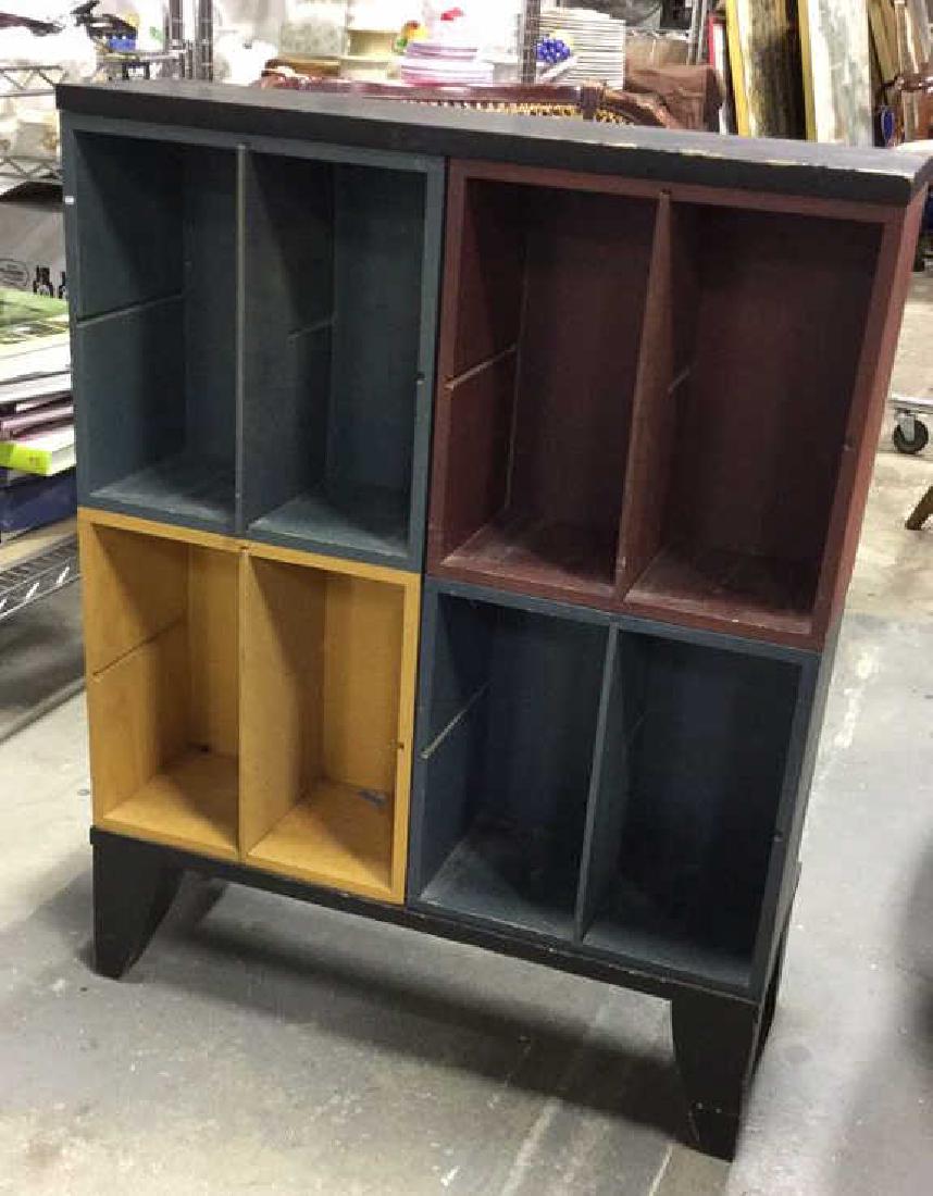Multicolored Wood Storage Unit (1 of 9)