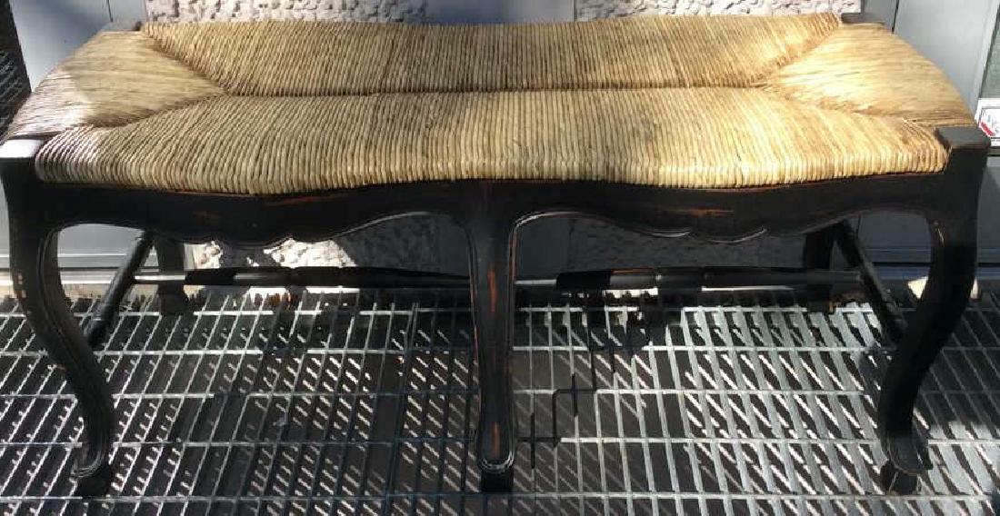 Wooden Frame Rattan Bench (1 of 10)