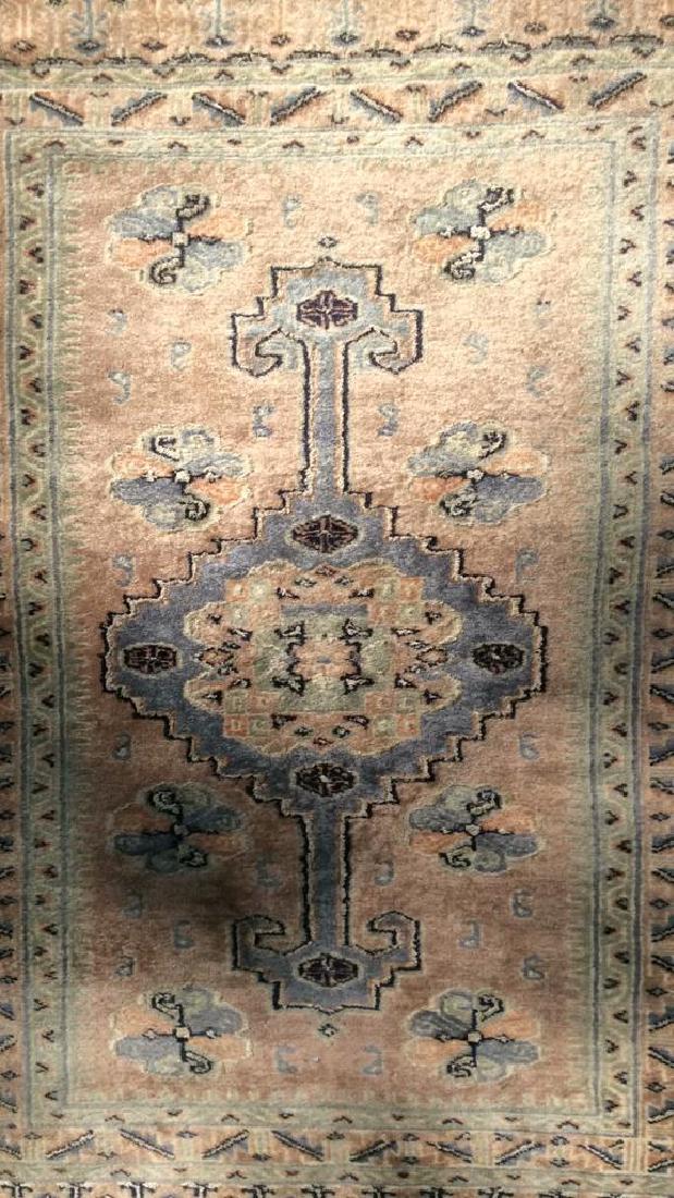 Pink Toned Oriental Fringed Area Rug (1 of 10)