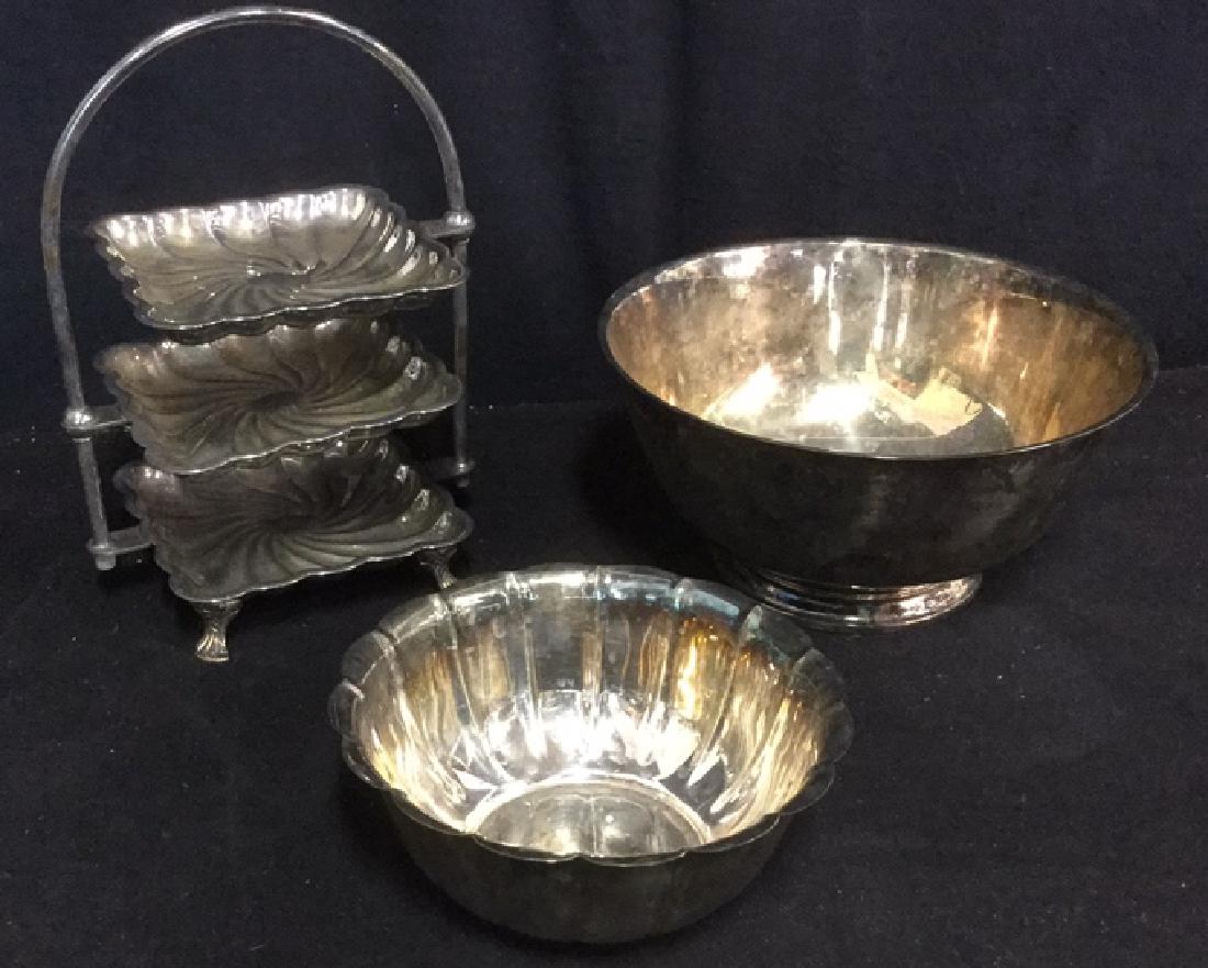 Lot 3 Silver Plated Table Top Accessories (1 of 10)