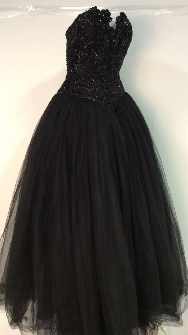YOLY MUUOZ Black Beaded Ballgown (1 of 10)
