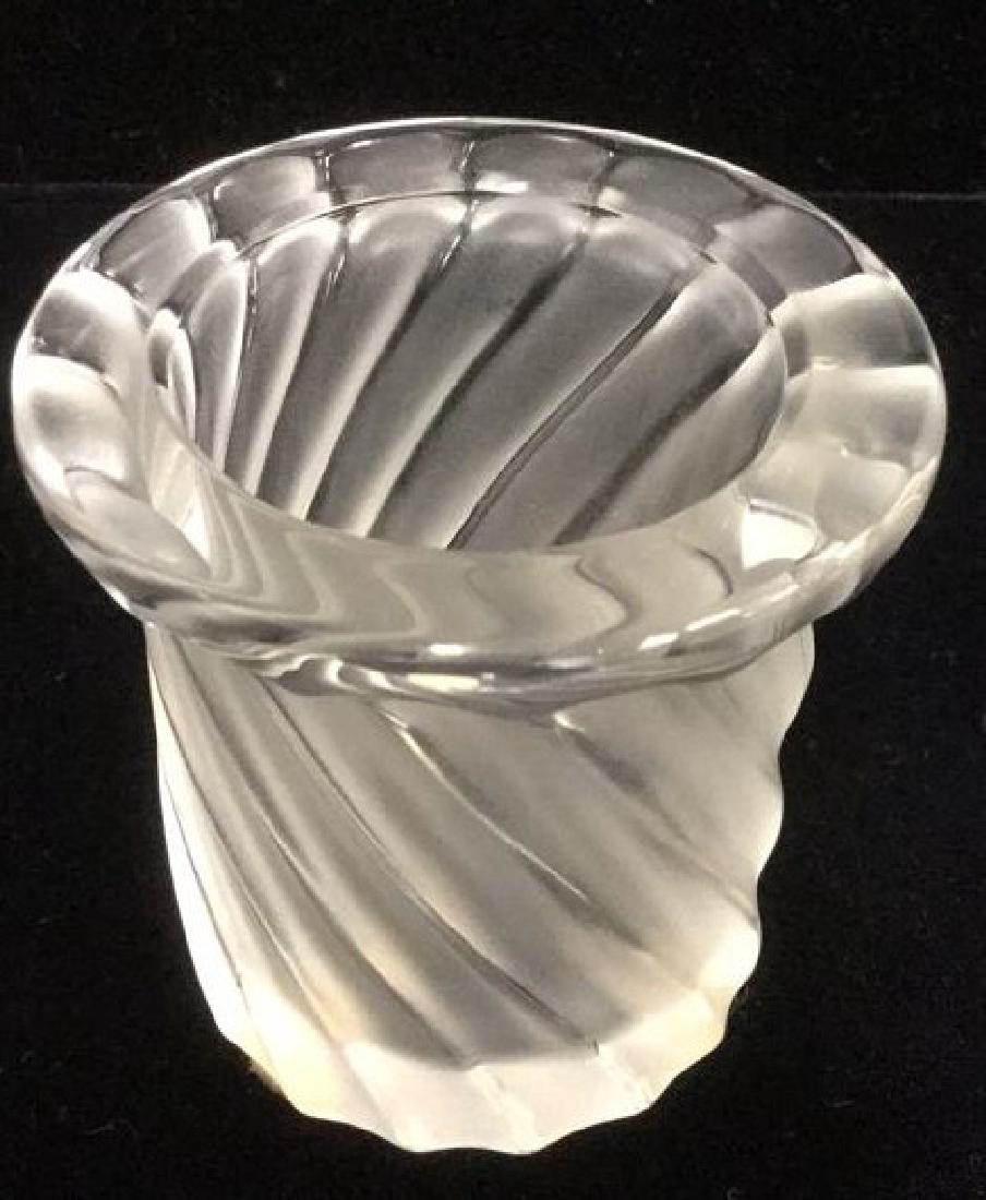 Lalique France Crystal Candle Holder