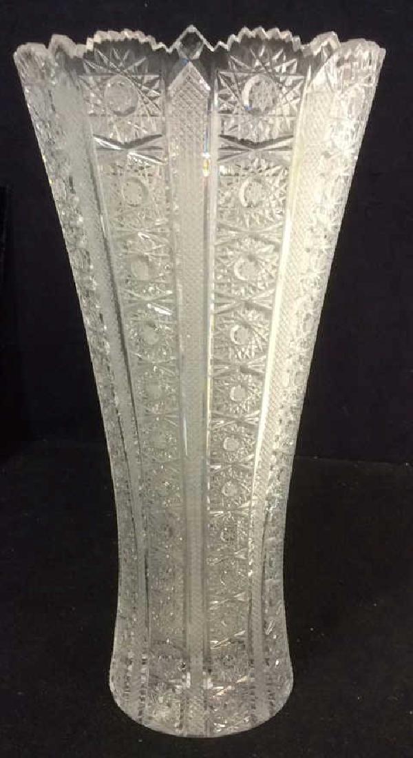 Vintage Ornately Cut Crystal Vase (1 of 10)