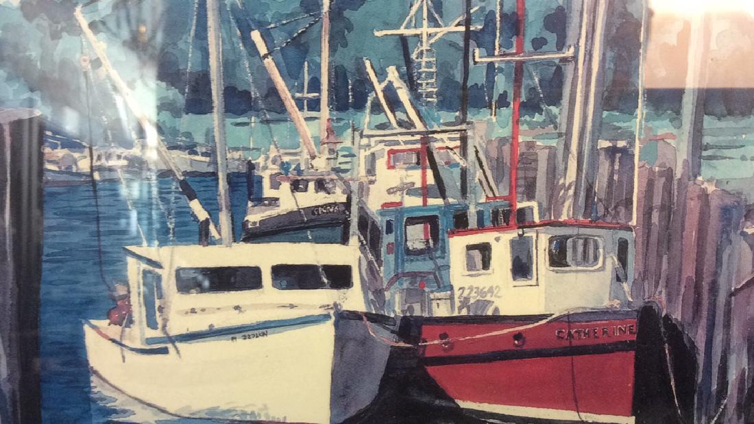 Lot 2 Signed Framed Nautical Prints (1 of 10)