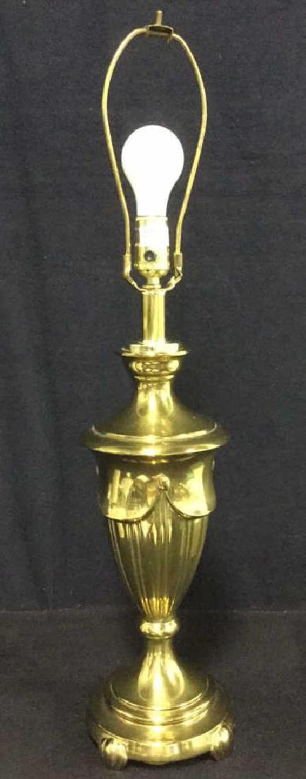 Brass Toned Metal Trophy Shaped Table Lamp (1 of 9)