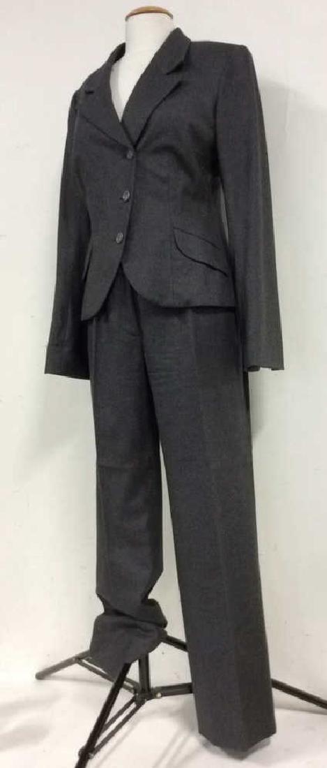 DARA LAMB Grey Wool Pant Suit (1 of 9)