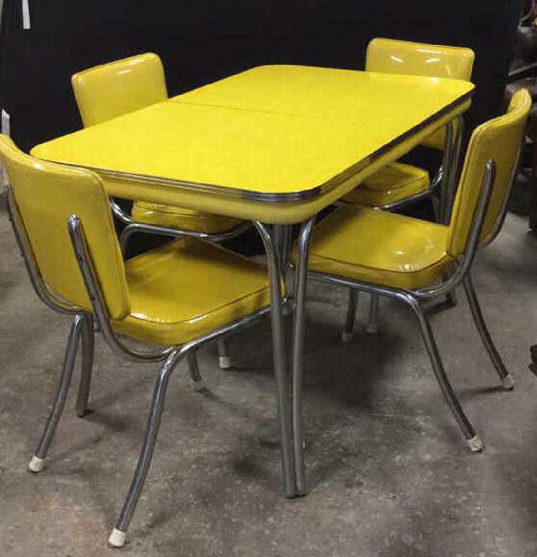 Vintage 1950 Retro Formica Chrome