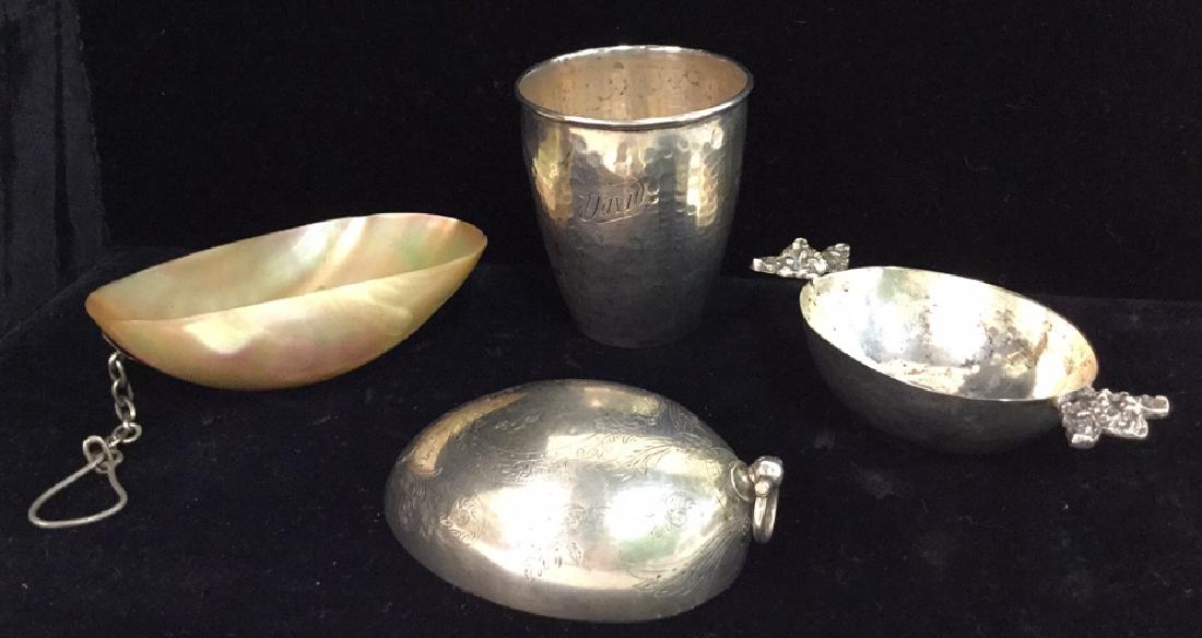 Lot 4 Small Silver Engraved Cup And More (1 of 11)