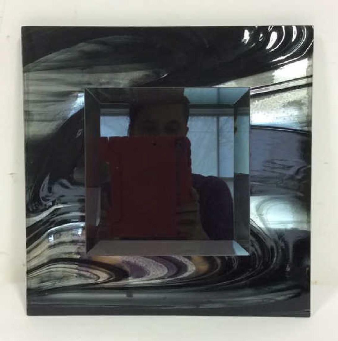 Black Glass and Bordered  Mirror (1 of 9)