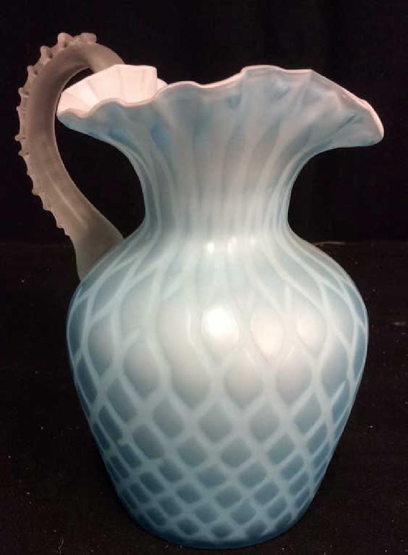 Vintage Blue Opaline Glass Pitcher (1 of 10)