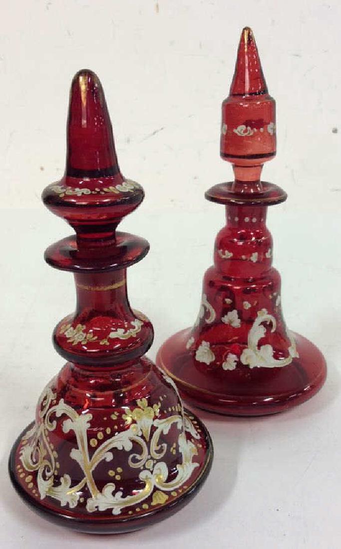 Lot 2 Bohemia Glass Cruet Decanters (1 of 8)