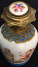 Antique Painted Porcelain Ormolu Perfume Bottle - 6