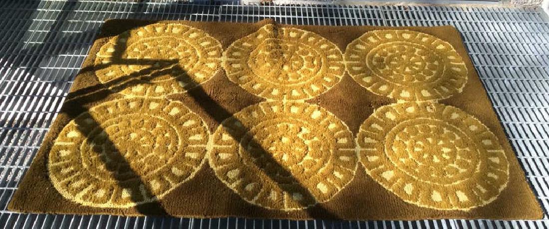 Olive Toned Wool Pile Rug (1 of 10)