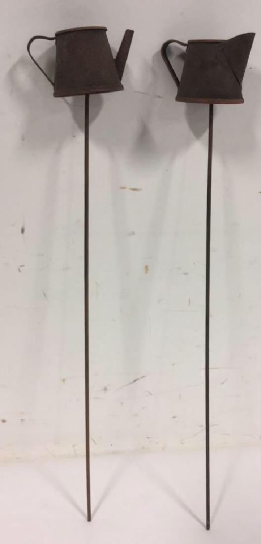 Pair Of Decorative Metal Garden Ornaments (1 of 8)