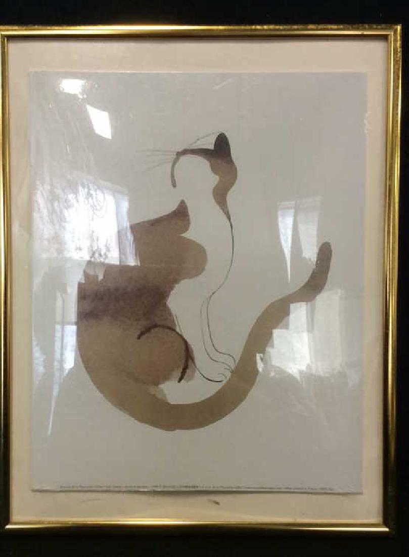 Framed Print of Cat Ink Drawing (1 of 8)