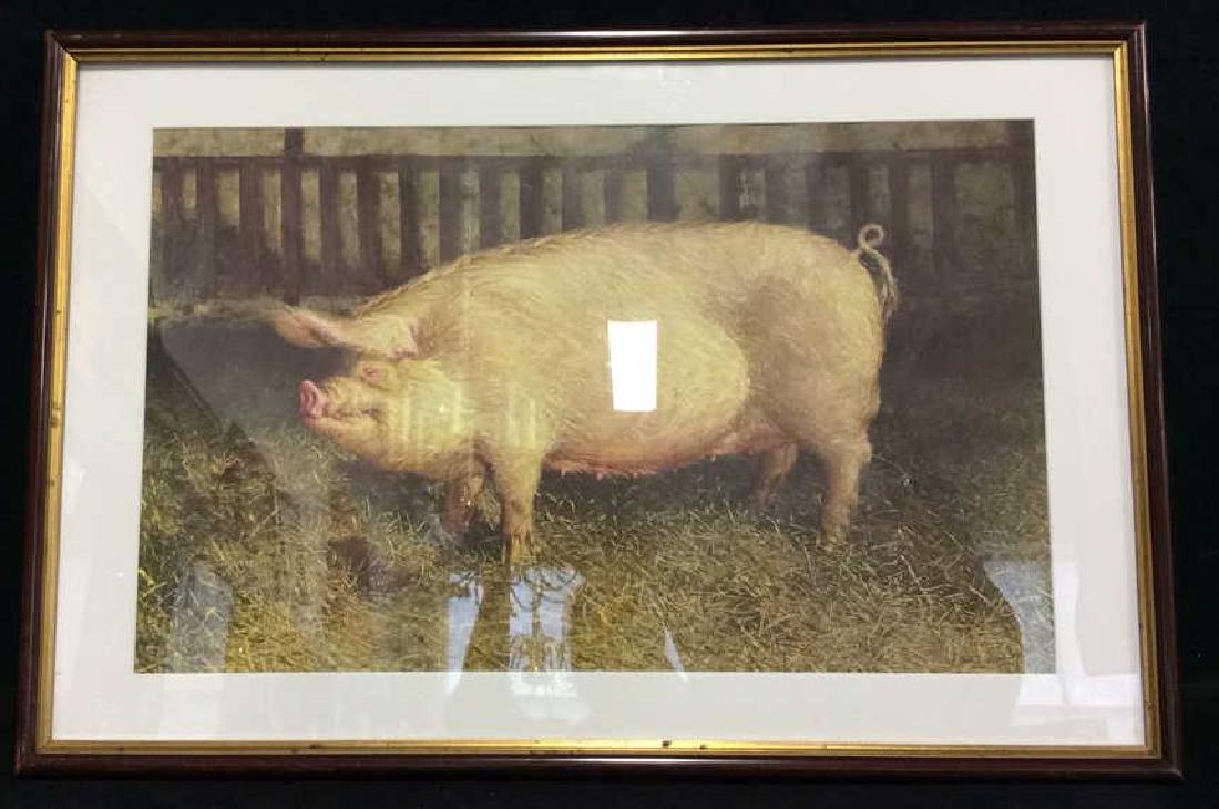 Framed Pig  Art Print James Wyeth (1 of 8)