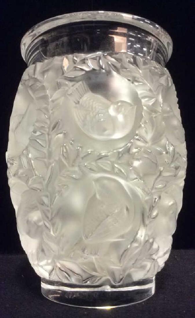 LALIQUE FRANCE BAGATELLE Crystal Vase (1 of 10)