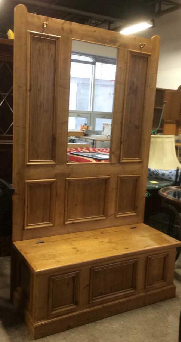 Antique English Pine Haul Bench Unit (1 of 10)