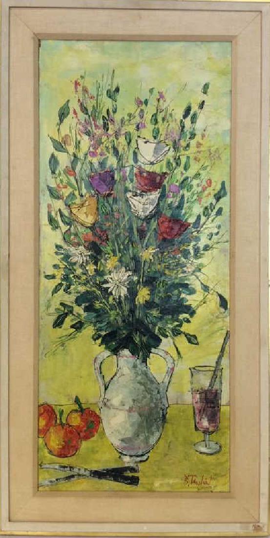 Signed Bertoldo Taubert Floral Still Life (1 of 10)