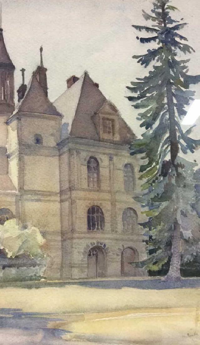 H. Roche Signed Watercolor Painting (1 of 9)