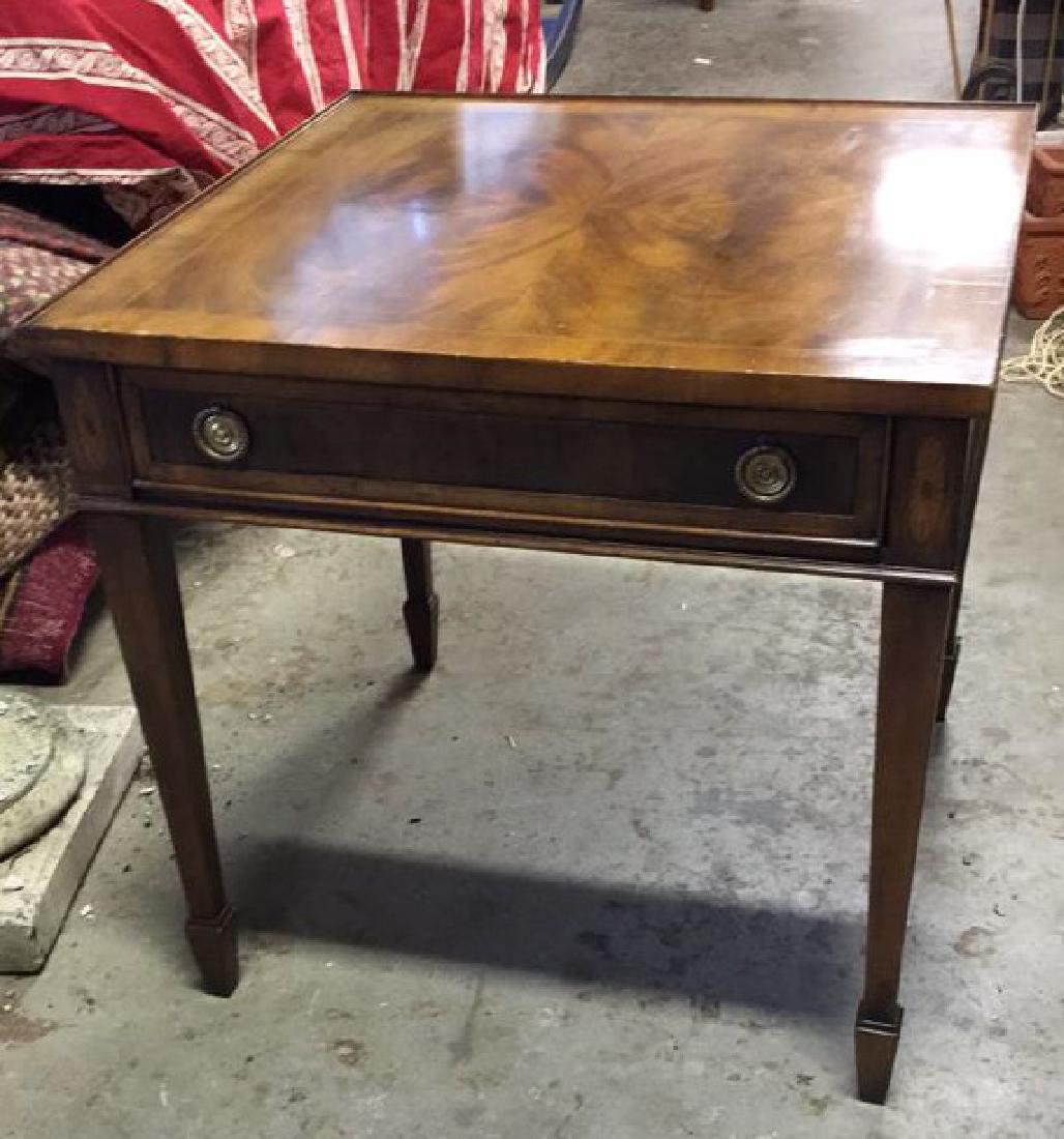 Vintage Sheraton Style Burled Wood Side Table (1 of 9)