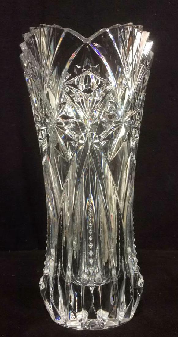 Intricately Cut Crystal Glass Vase (1 of 10)