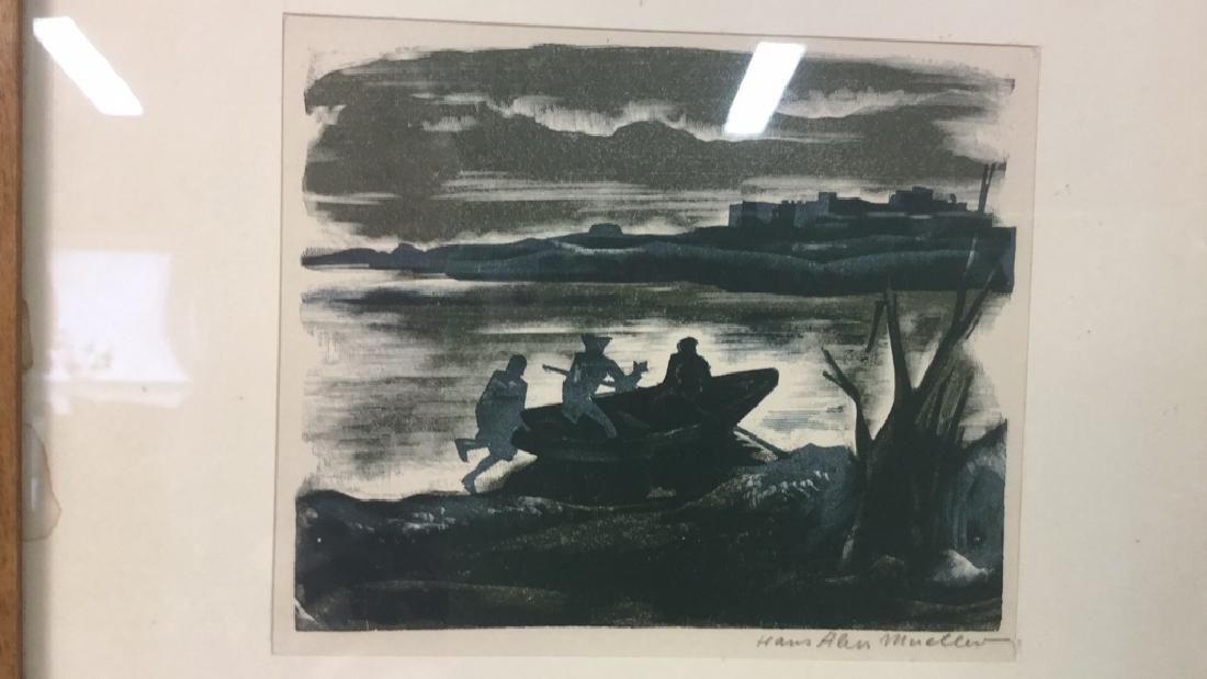 Signed Print Thought To Be By Hans A. Mueller (1 of 8)