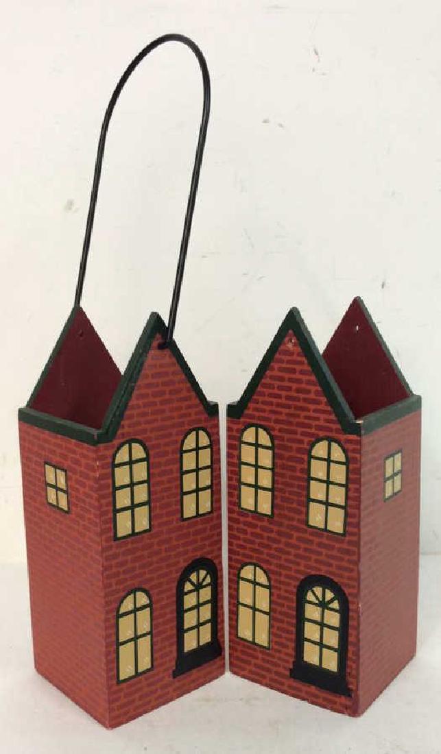 Pair HOLD EVERYTHING Painted Wood Organization Box (1 of 9)