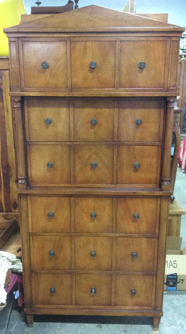 Carved Wooden Bedroom Dresser Chest (1 of 10)
