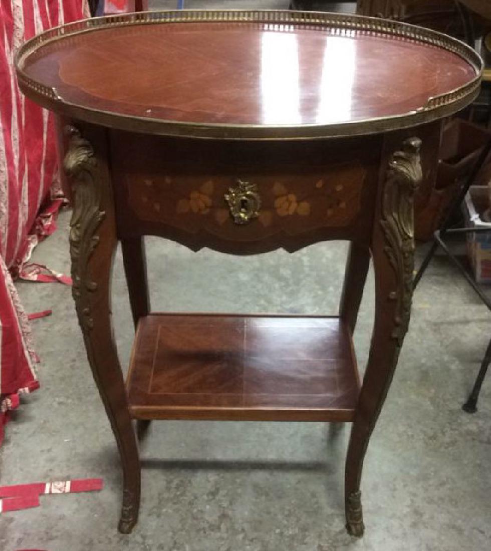Antique Carved Wooden Side Table (1 of 10)
