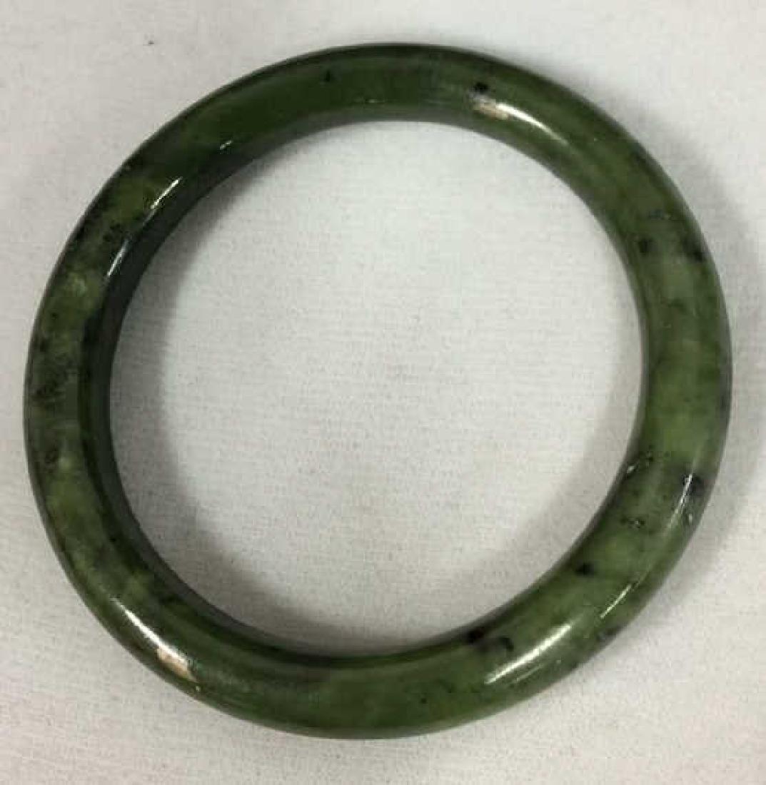 Natural Jade Stone Bangle Bracelet (1 of 7)