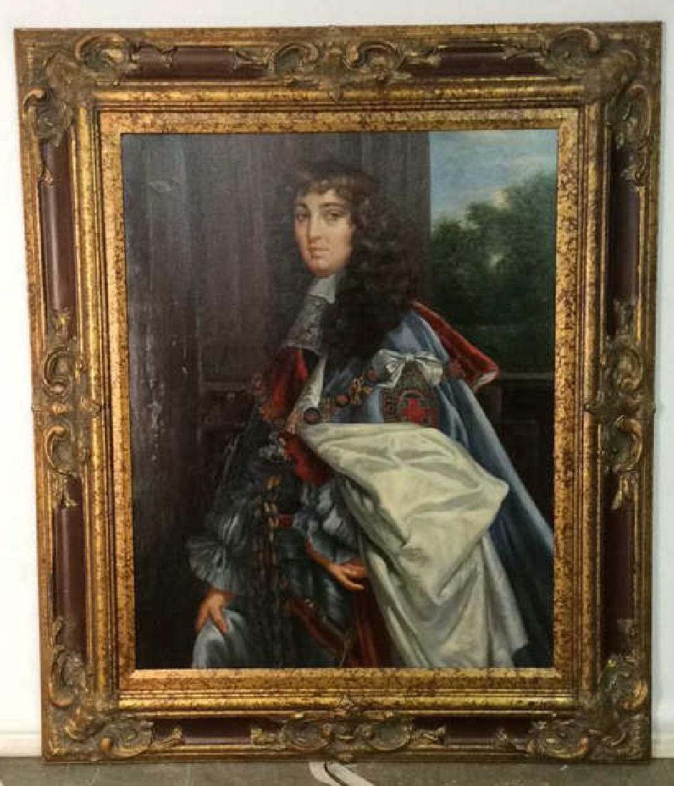 Ornately Framed Oil Portrait of French Noble (1 of 10)