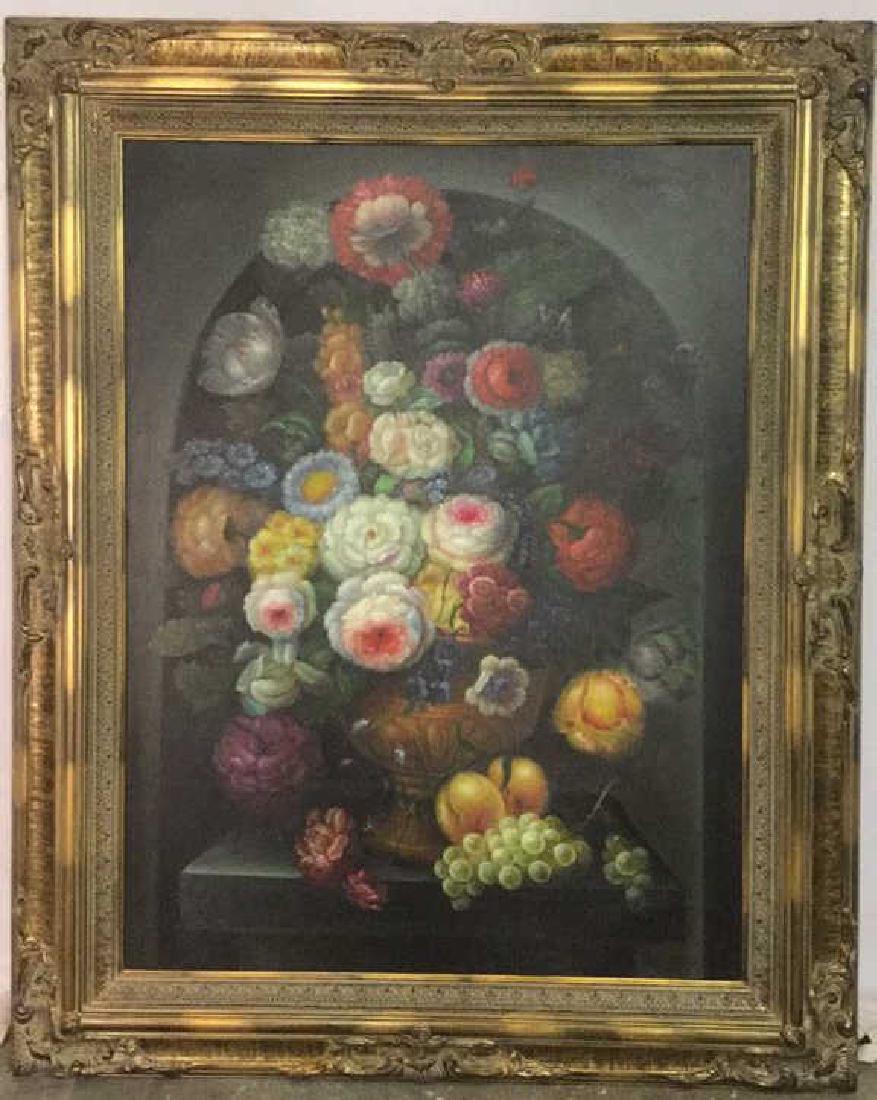 Ornately Framed Floral Bouquet Oil Still Life. (1 of 10)
