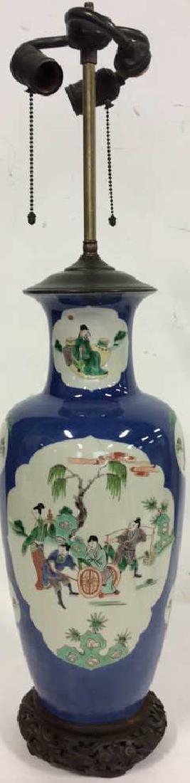 Antique Chinese Porcelain Vase/Lamp Qing Dynasty (1 of 10)