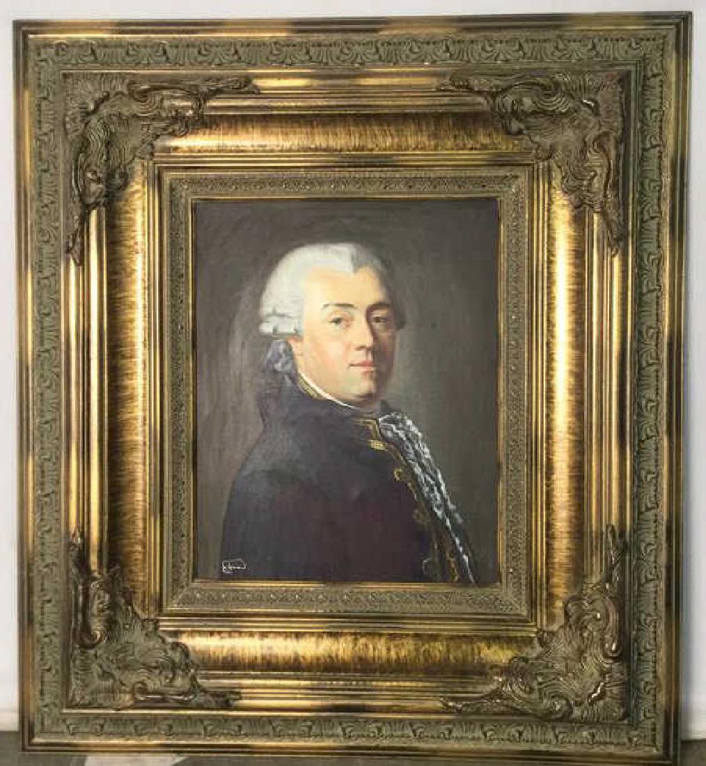Ornately Framed Oil Portrait of Nobleman (1 of 10)