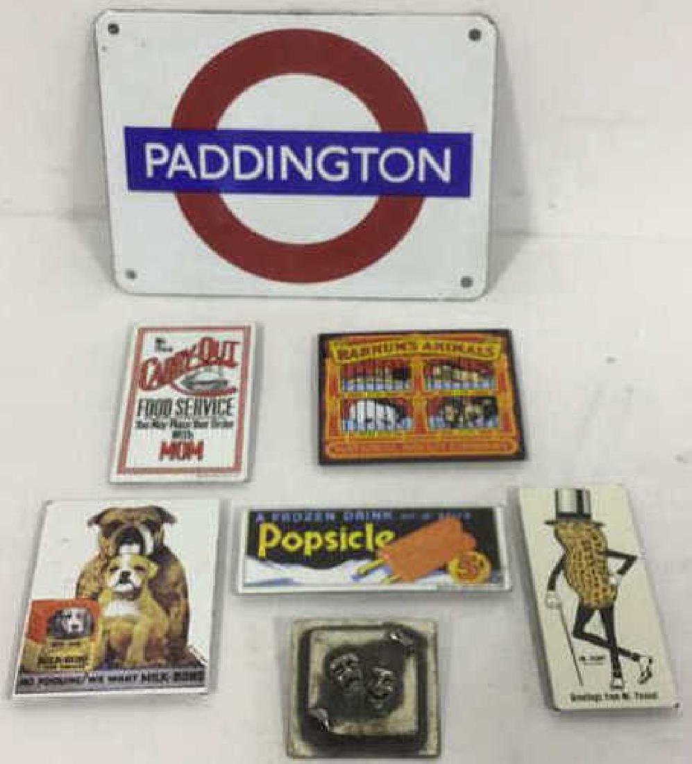 Vintage Group Lot Of Magnets, Pin, Sign (1 of 10)