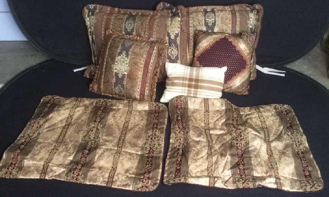 Lot 7 Ornately Detailed Pillows & More (1 of 10)