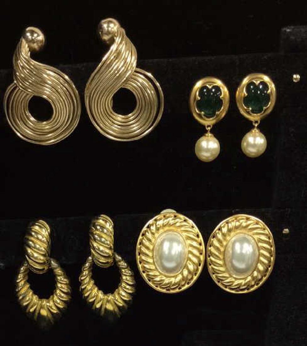 Lot 4 Estate Costume Jewelry Vintage Earrings (1 of 9)