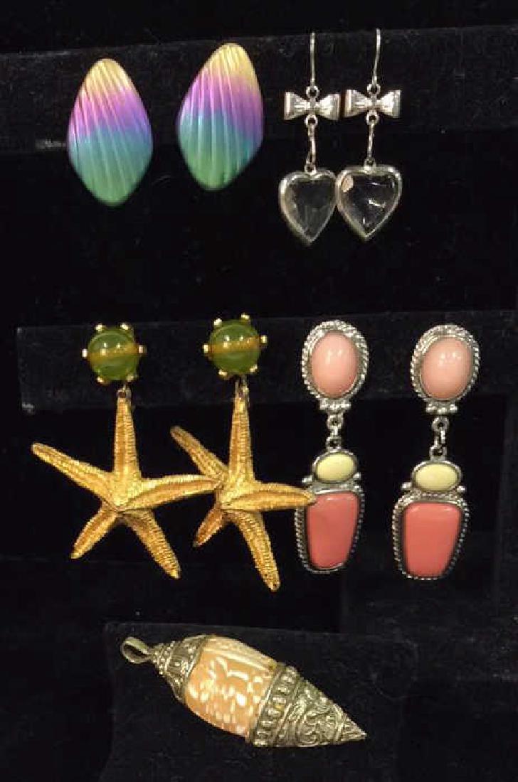 Lot 5 Estate Jewelry Earrings W Pendant (1 of 10)